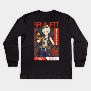 Bennett - Genshin Impact Kids Long Sleeve T-Shirt